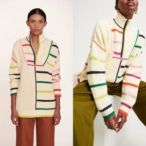Staud – Hampton Oversized Stripe Sweater